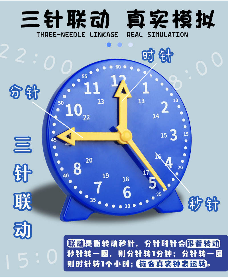 24Hours Learning Teaching Clock Seal Stamps Mathematics Students ...