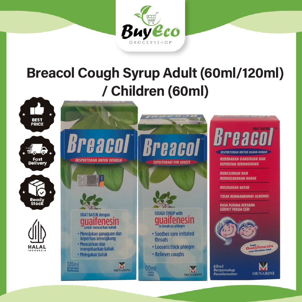 Breacol Cough Syrup (Adult / Children) 60ml/120ml Shopee Malaysia