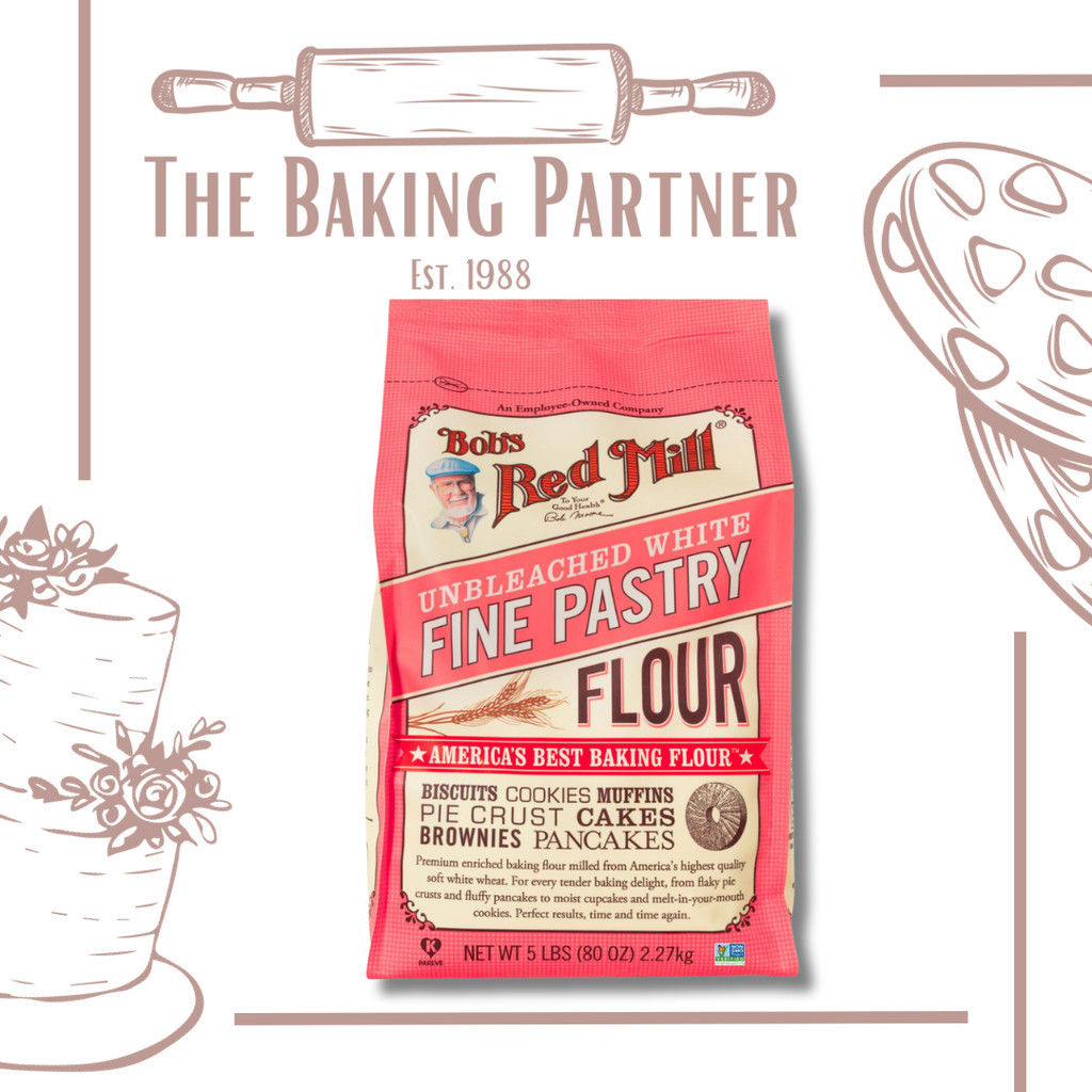 【Bob's Red Mill】Unbleached White Fine Pastry Flour - 2270g | Shopee