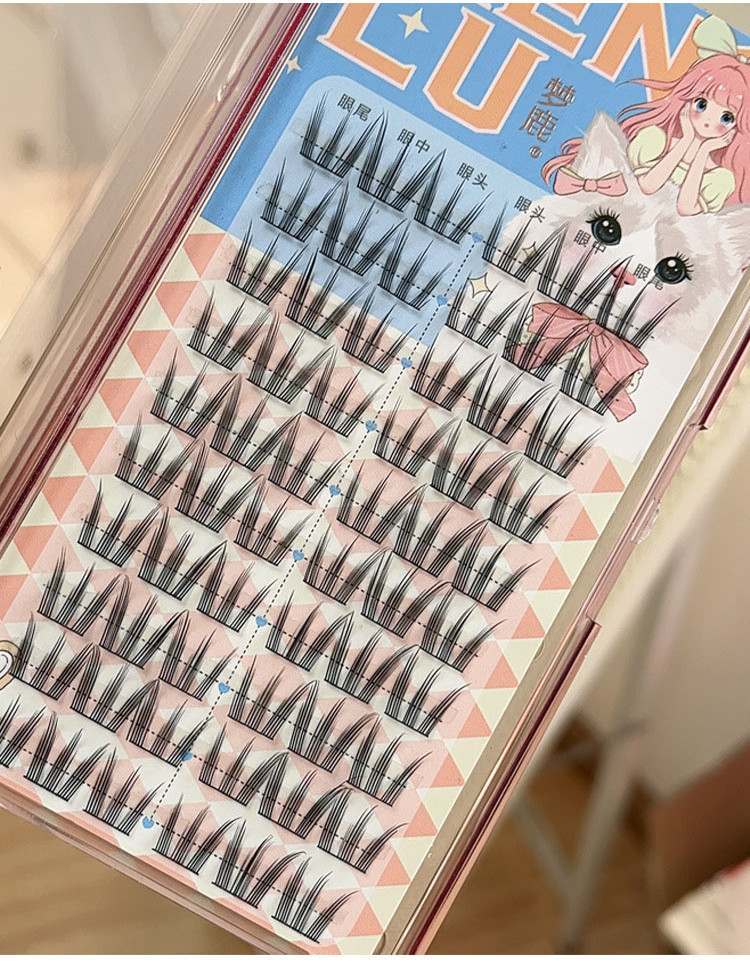 Women's Team Style Natural Thick Fake Eyelashes Sunflower Lazy Fake ...