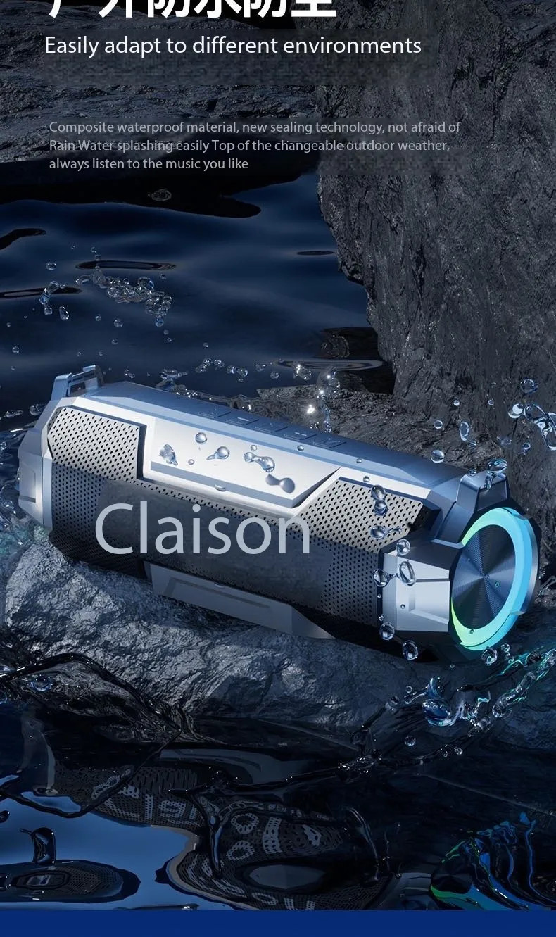 200W High-power Wireless Bluetooth Speaker Outdoor Portable Subwoofer ...