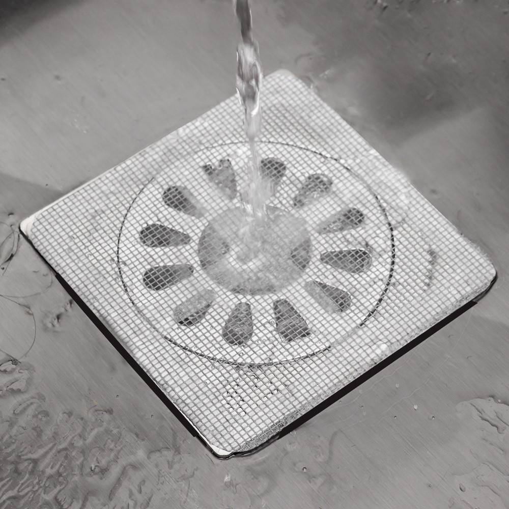 5 Pcs/ Kit Practical Anti-clogging Disposable Floor Drain Mesh Paste ...