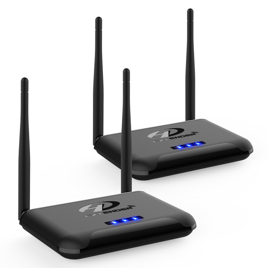 150m Wireless WIFI HDMI Extender Video Transmitter Receiver 1 To 2 ...