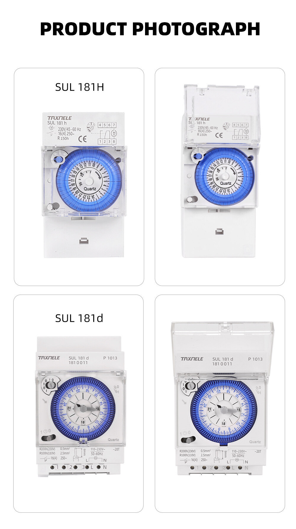 SUL181h SUL181d Mechanical Timer 24 hours Time Switch Relay Electrical ...