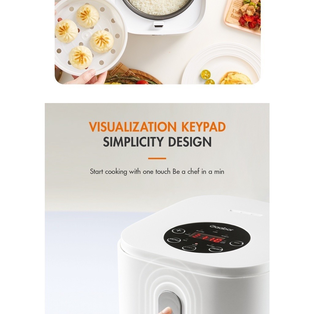 Gaabor Mini Rice Cooker (2.5L) Smart Micro Processor Rice Cooker NonStick GRS25D Shopee Malaysia