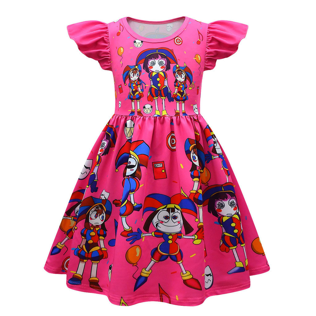 Amazing Digital Circus Dress for Kids Girl 3 4 5 6 7 8 9 10 11 12 Years ...