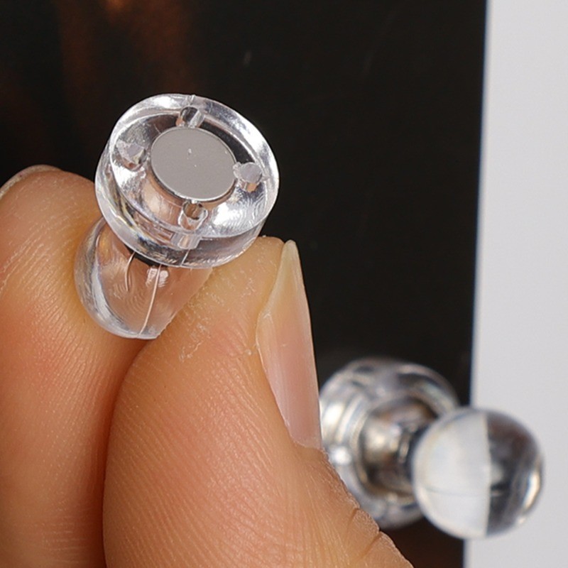 10Pcs Transparent Magnetic Pushpins - Tacks Hooks - Clear Map Acrylic ...
