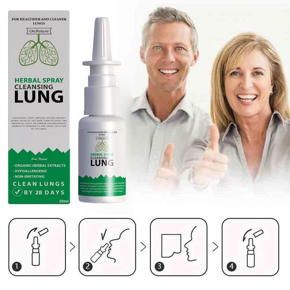 SouthMoon Lung Detox Herbal Cleanser Spray for Smokers Clear Nasal ...