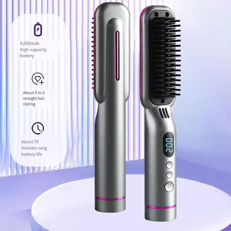 Glambrush Mini Hair Straightener, 2-in-1 Cordless Mini Straightener