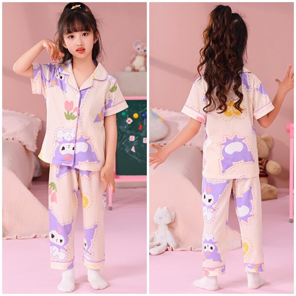 beejoy-2-12yo-pyjamas-baby-girl-sleepwear-set-kuromi-cute-cotton-melody