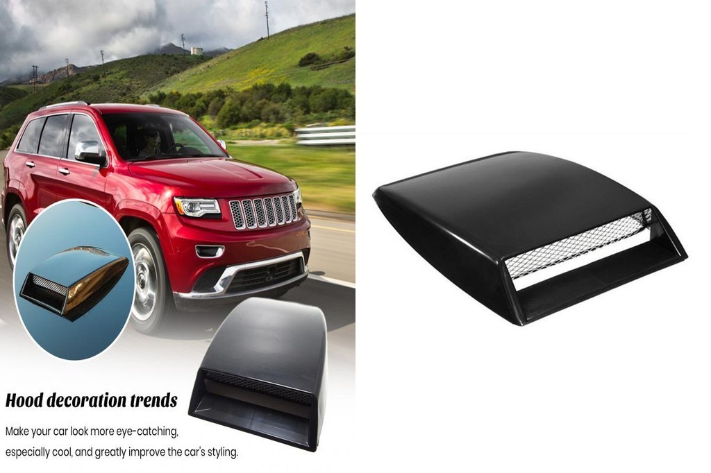 WODHMIEY Auto Motorhauben Abdeckung - Universelle Carbon Look Lüftungsabdeckung
