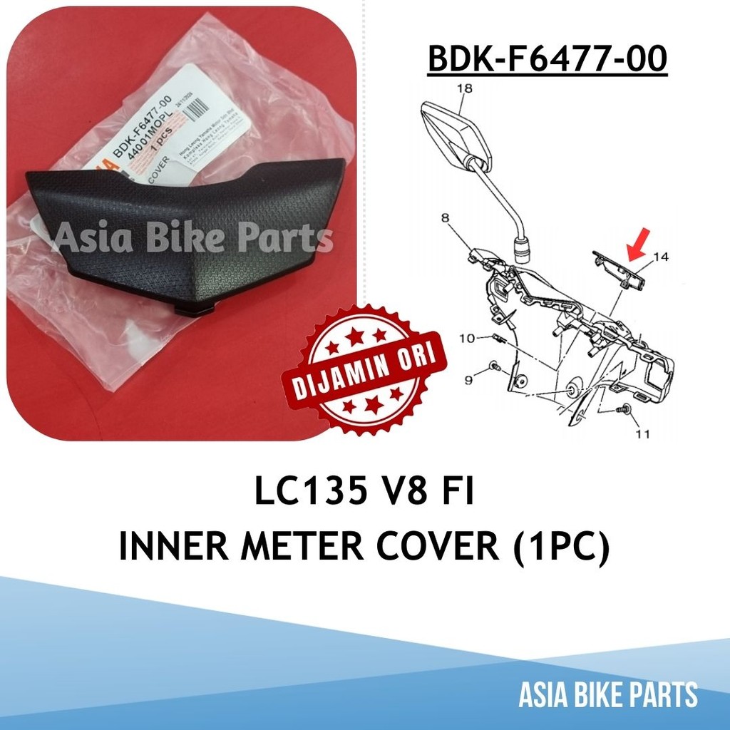 Yamaha Original LC135 V8 FI Inner Meter Small Cover / Penutup Kecil ...