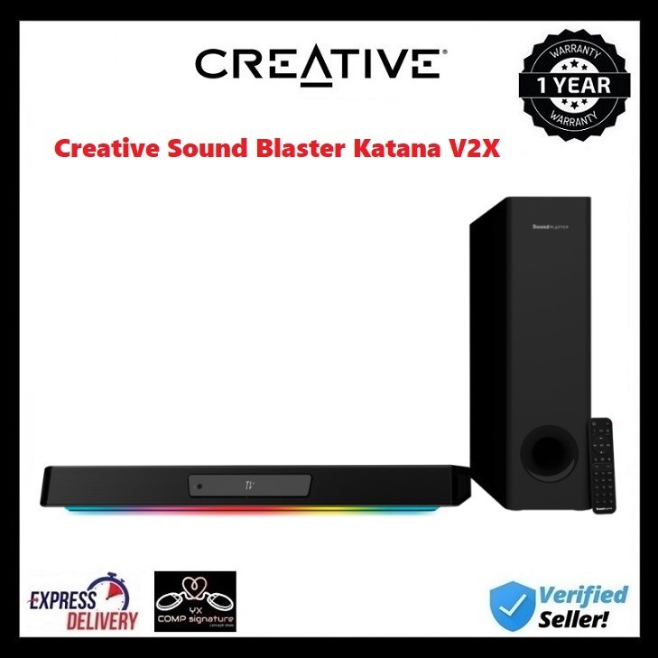 Creative Sound Blaster Katana V2X 5.1 Multi-Channel Gaming Soundbar ...