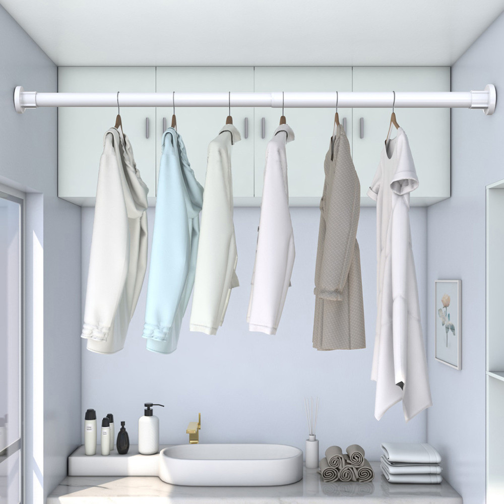 [90CM-290CM] Borong365 Telescopic Curtain Rod Adjustable Langsir Shower ...