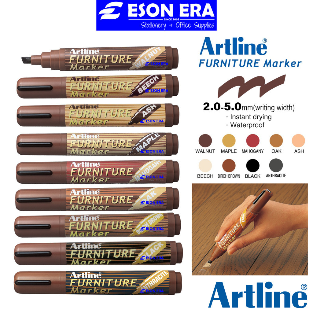 Artline Furniture Marker EK95 Marker Perabut Kayu Shopee Malaysia