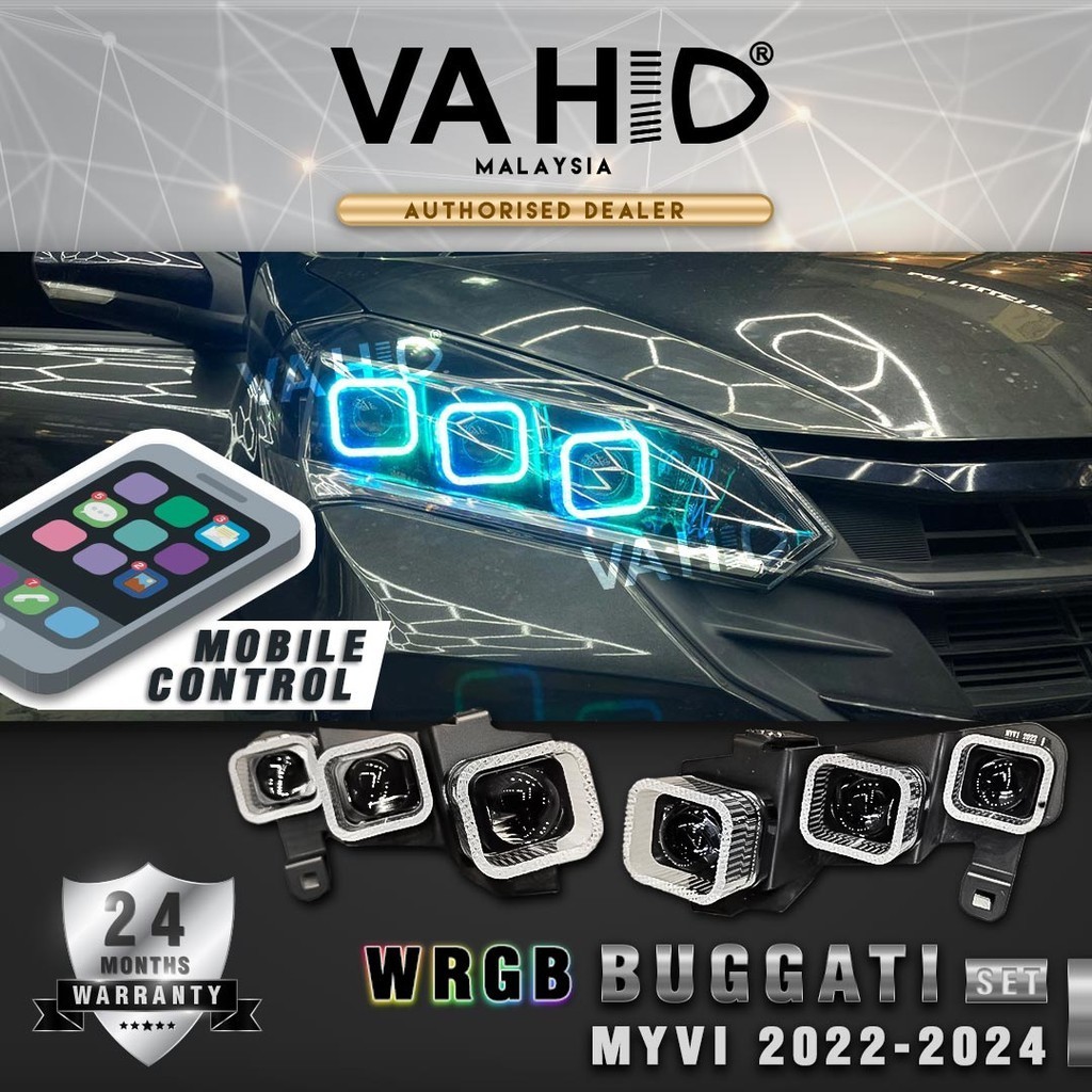 Perodua Myvi 2022-2024 Facelift Buggati Design Headlamp DRL WRGB ...
