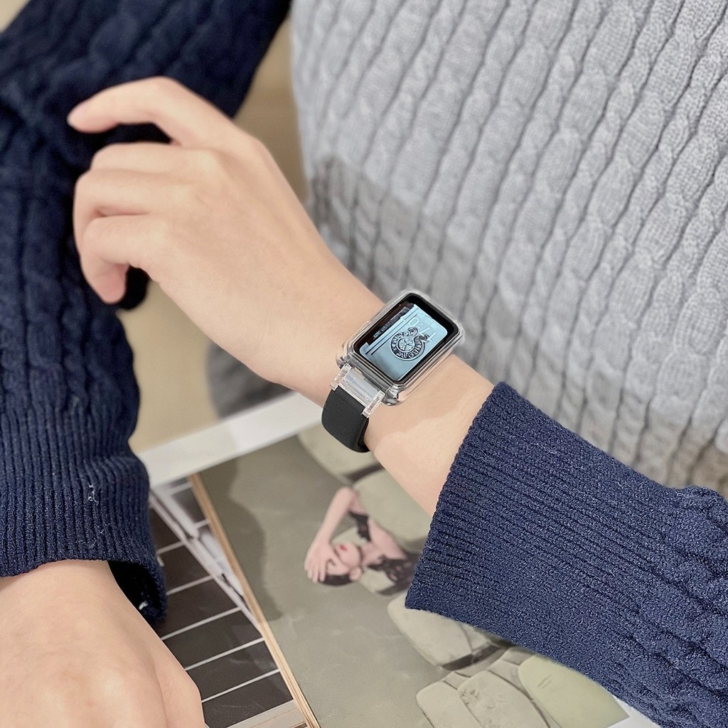 Candy Color Resin Strap With Case For Huawei Band 10/9/8/7/6/6Pro - View #3