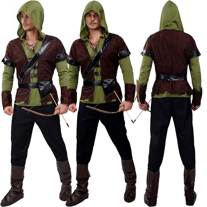 MYLITTLELASS Adult Kid Hunter Peter Pan Fairy Tale Huntsman Robin Hood ...