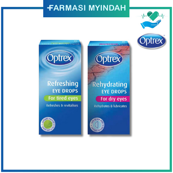 Optrex Rehydrating Eye Drops for Tired Eyes/ Dry Eyes 10ml | Shopee ...