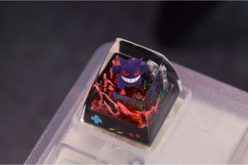 Pokemon Drip-glue Keycap PBT Pikachu Gengar Psyduck Squirtle Bulbasaur ...