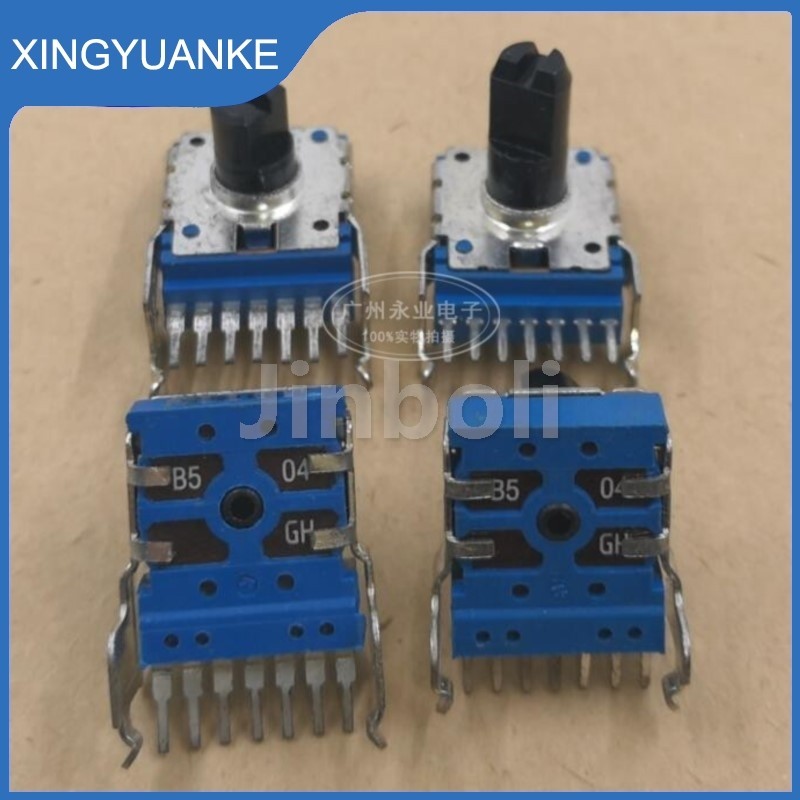 2PCS RK14 Type 7Pins Double Rotary Potentiometer B50K B100K B500K ...