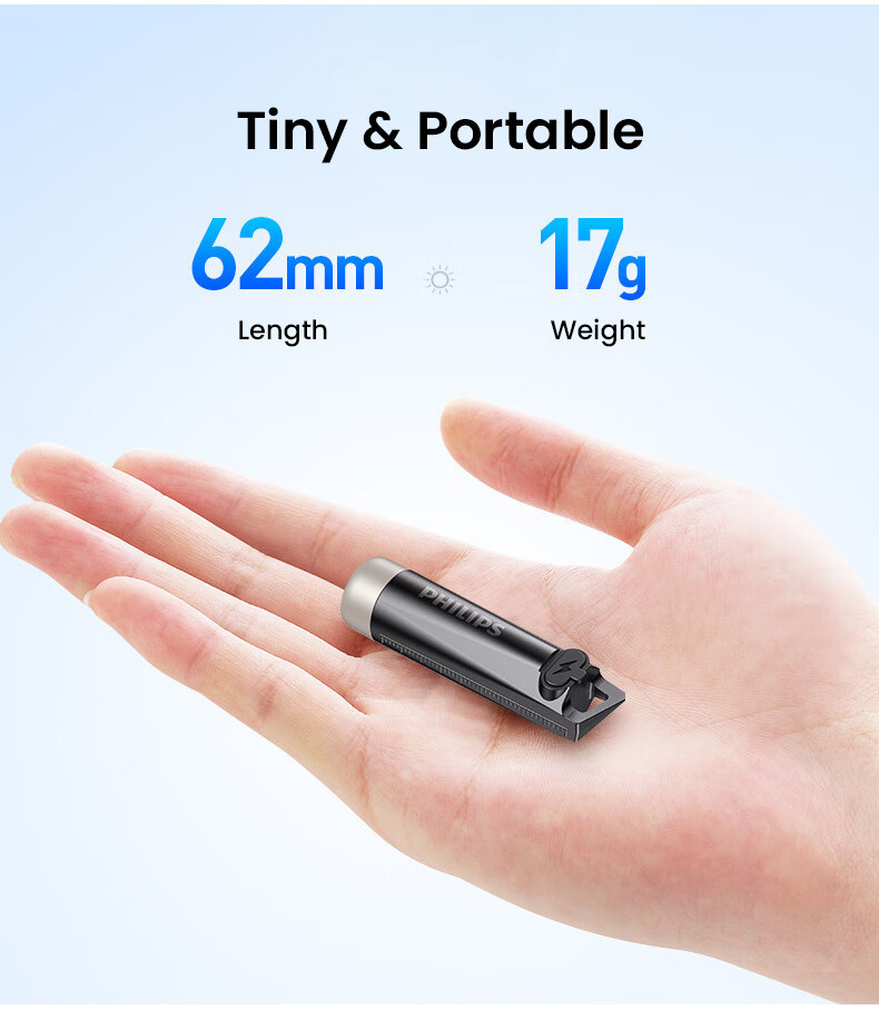 PHILIPS EDC Flashlight LED Rechargeable Mini EDC Keychain Flashlights ...