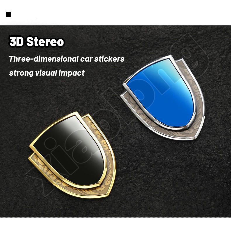 High quality Car Body Sticker Auto 3D Carbon Fiber Shield Window Emblem ...