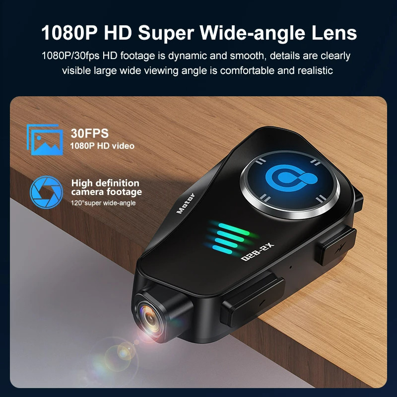 Q28-2X Motorcycle driving recorder, helmet, Bluetooth earphone ...