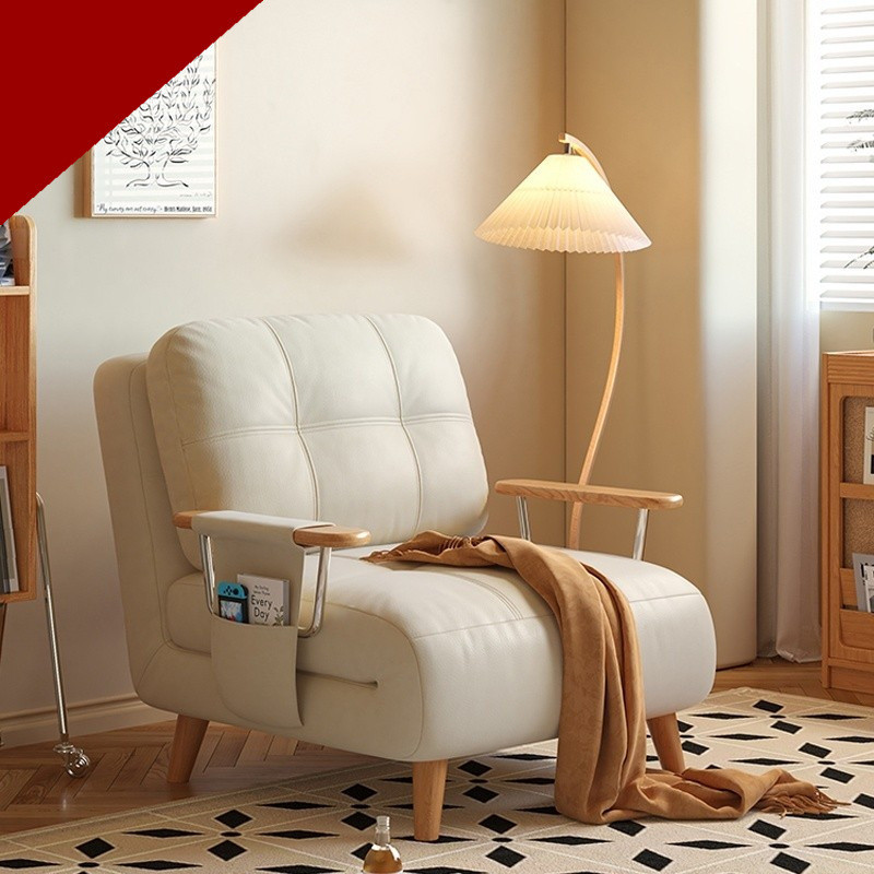Small Sofa Sofa Wooden Bed Telescopic Sofa Bed Foldable Dual Use Sofa ...