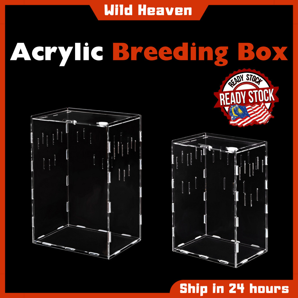 Reptile Acrylic Feeding Box Breeding Habitat Snake Spider Lizard ...