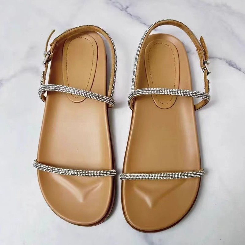 [Ready Stock] 2025 New Women's fashionable diamond embellished flat ...
