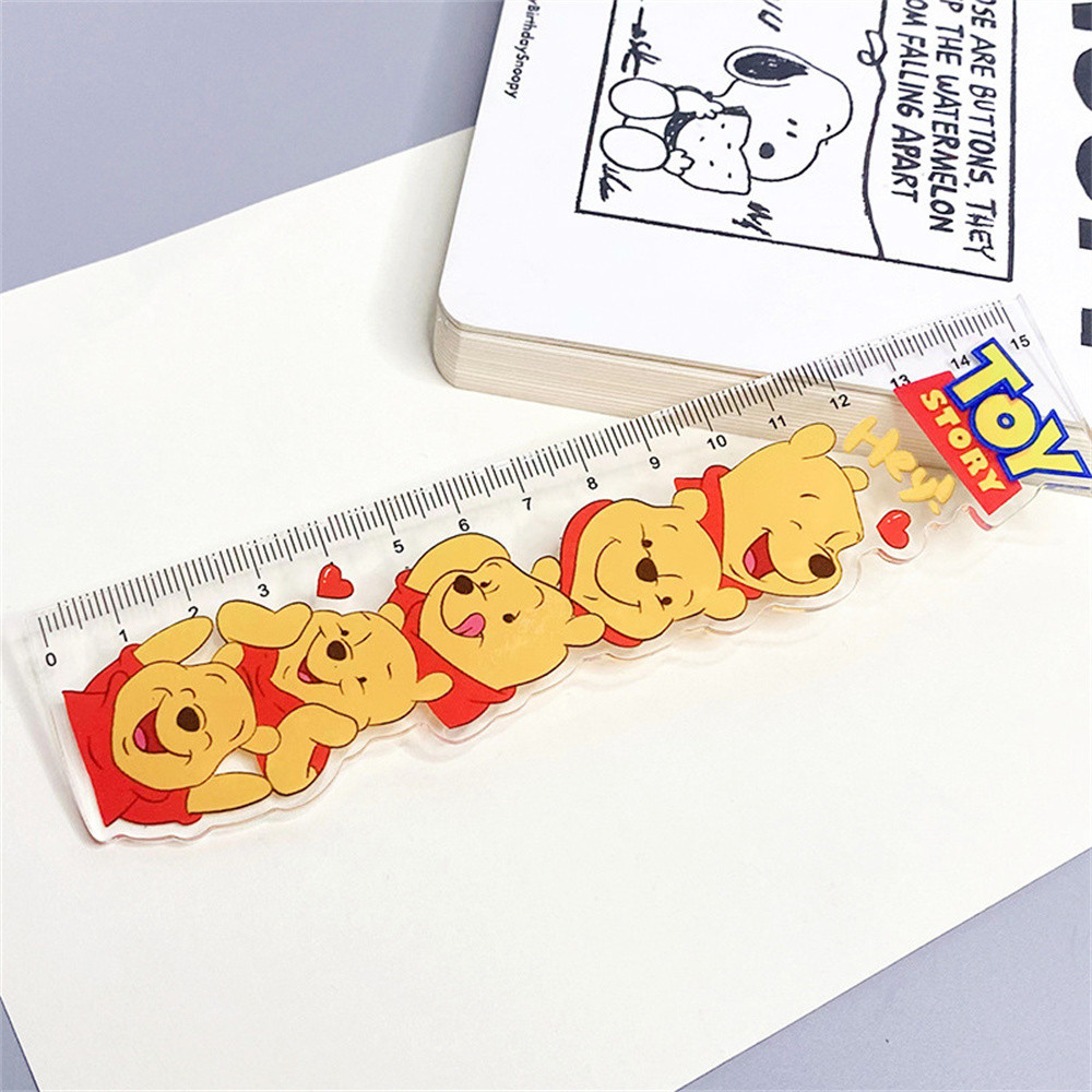 Cartoon Sanrio Acrylic Ruler Cute Strawberry Bear Learning Stationery ...