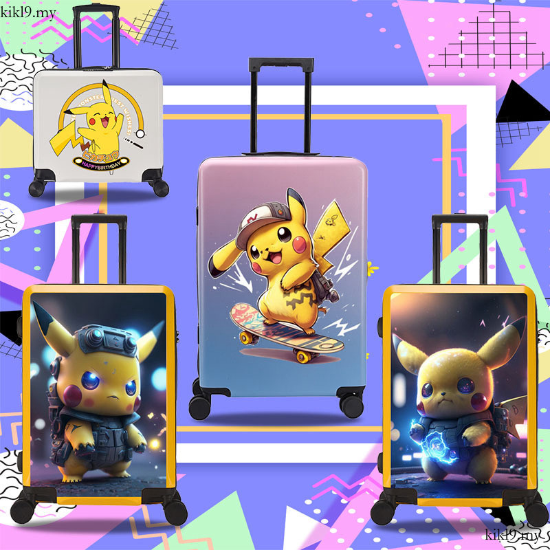 QA KM Pikachu Childrens Inch Universal Wheel Cartoon Lage Password ...