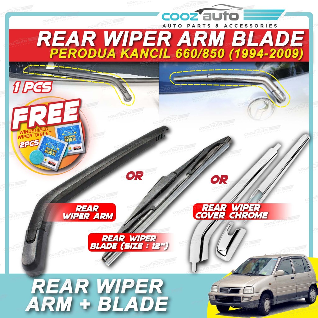 Perodua Kancil 660 850 1994 - 2009 Rear Wiper Arm Blade Rubber Silicone ...