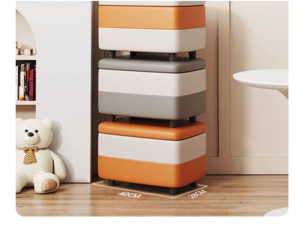 Toy Storage Living Room Sofa Stool Simple Storage Stool Sitting Space ...