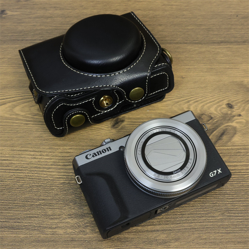 PU Leather Camera Case For Canon G9X G7X G7X II SX... - Vicedeal