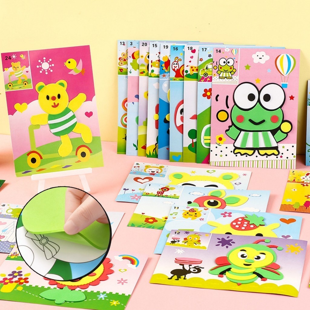 Kid 3D Foam DIY EVA Sticker (1 pcs) Art Craft Kits Children Fun ...