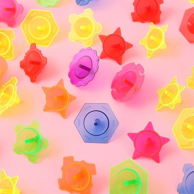 Plastic Colorful Lace Spinning Top ToysKids Fidget Spinner Montessori ...
