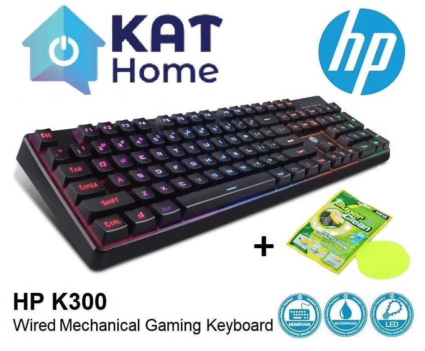 HP K300 (104 KEYS) / K300 2024 (98 KEYS) WIRED USB MECHANICAL GAMING ...