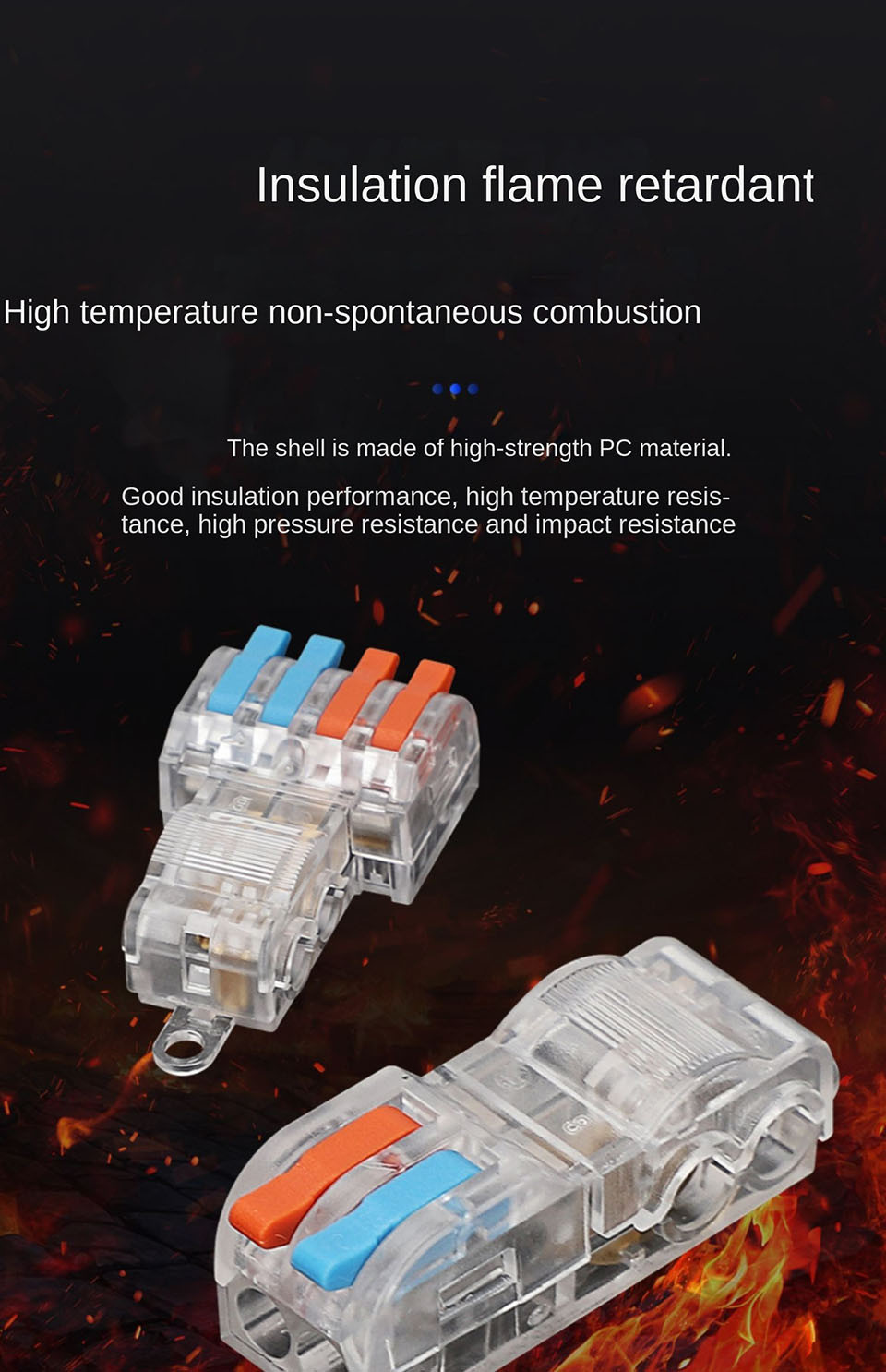 T-type Electrical Wire Connectors Snap Splice Locking Quick Crimp ...