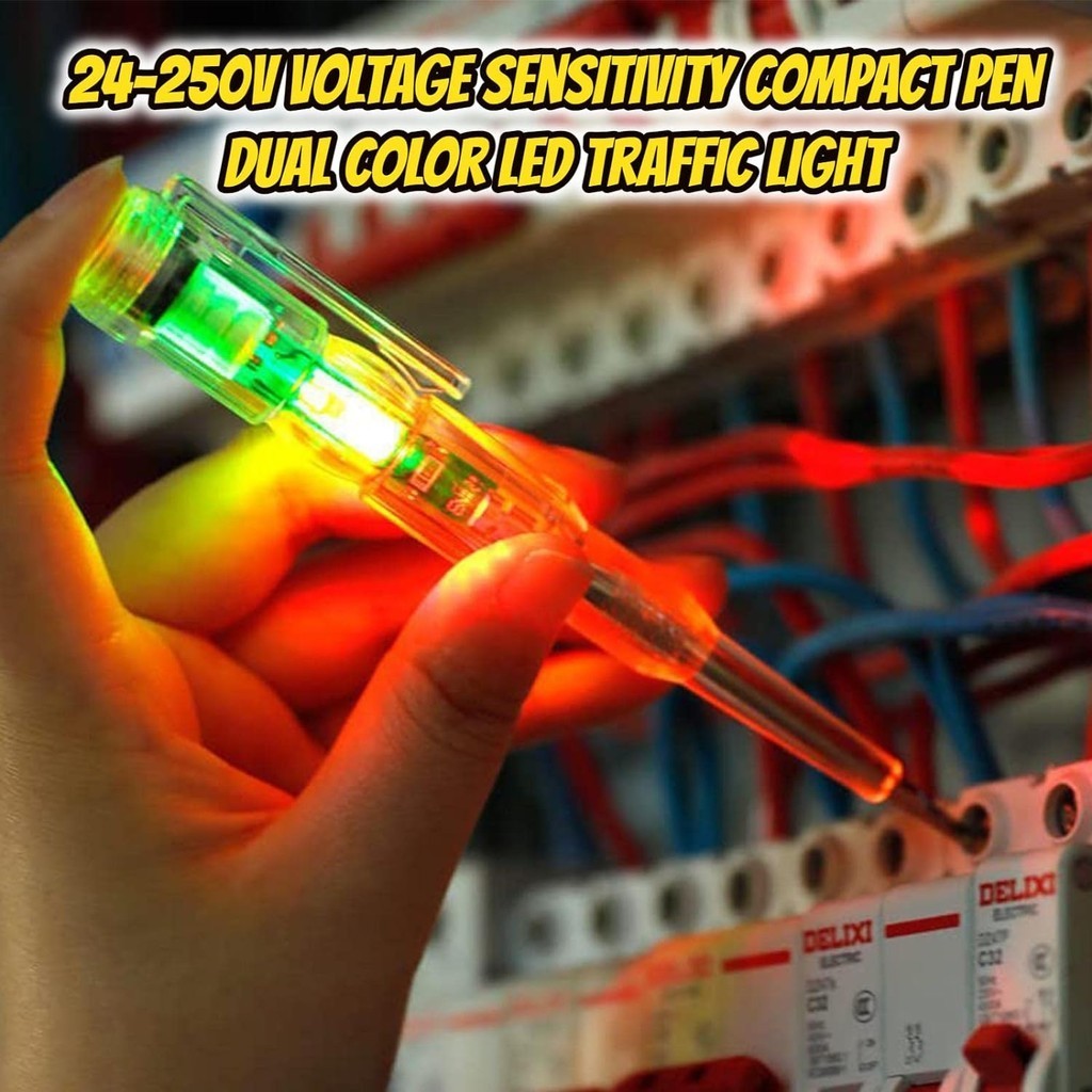 Dual LED Test Pen Voltage Tester Pen Induction Power Detector Electric