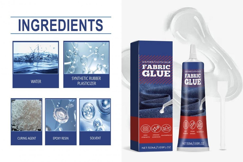 Crystallike Fabric Bond Apparel Fabric Glue 50ml Fabric Glue with