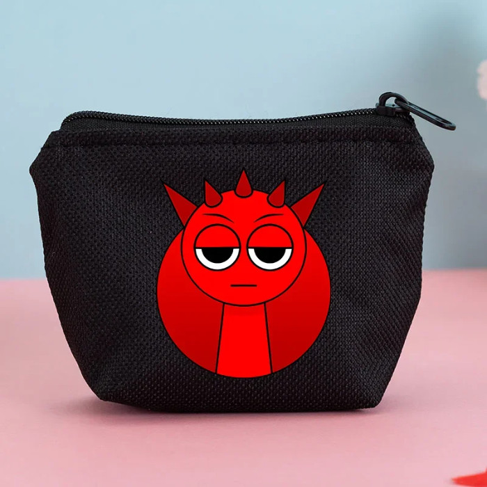 Sprunki Coin Purse Wallet Incredibox Cartoon Anime Portable Money Coin ...