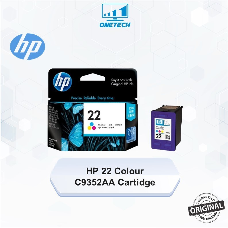 HP 22 Tri-color Inkjet Print Cartridge ( C9352AA ) | Shopee Malaysia