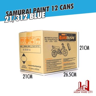 SAMURAI Spray Paint Blue (21) 400ML (12 Cans/Box) Spray Motorcyle Cat ...