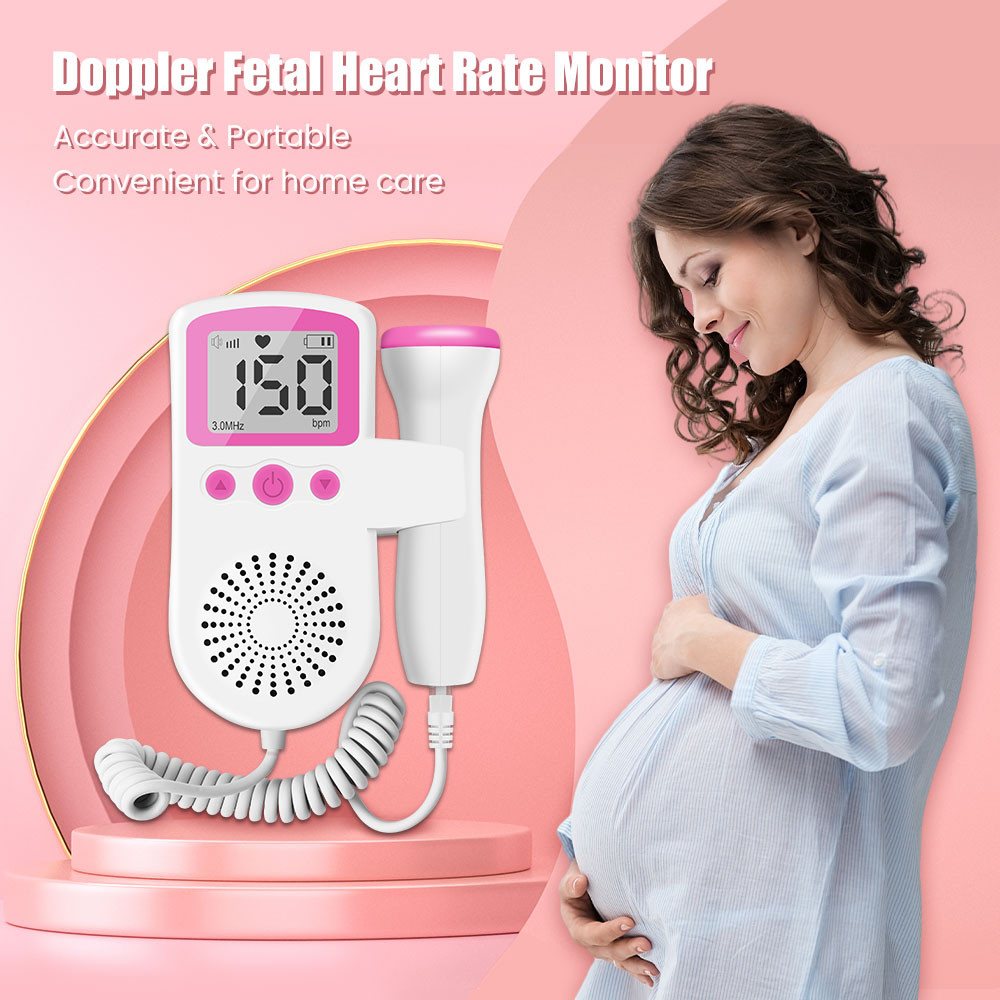 Fetal Doppler Baby Heartbeat Detector Monitor Pregnant Women Home Fetal ...