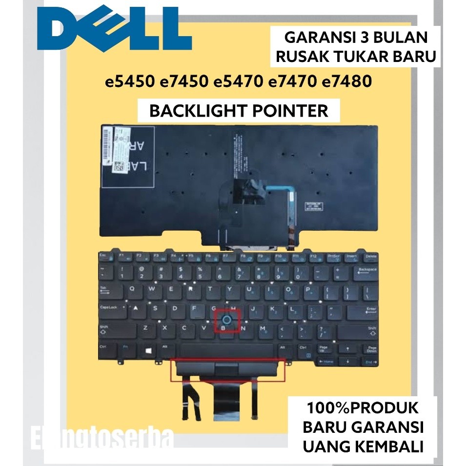 Clavier Rétroéclairé AZERTY Pour Dell Latitude E5450/E7450/E5470/E7470 – Remplacement Facile Et Fiable