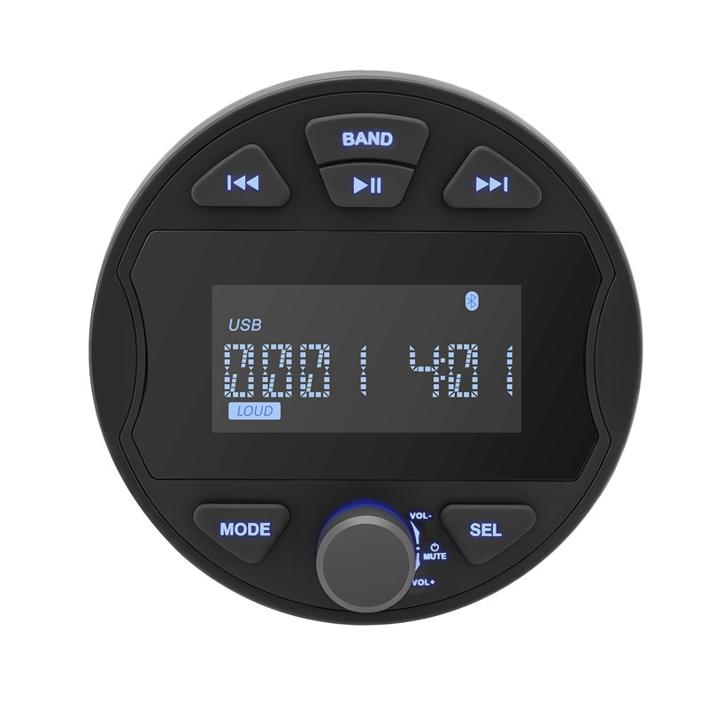 Marine Audio Stereo Receiver Bluetooth Boat Radio Waterproof for Yacht UTV ATV