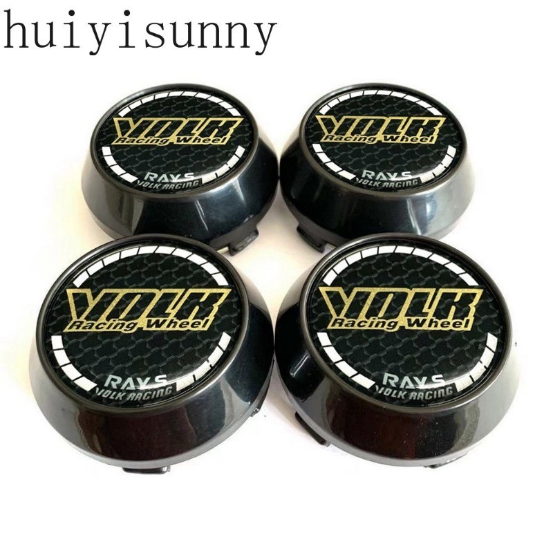 HYS 4pcs 60MM/64MM/65MM/68MM/69MMRAYS VOLK RACING rim caps Car Wheel ...
