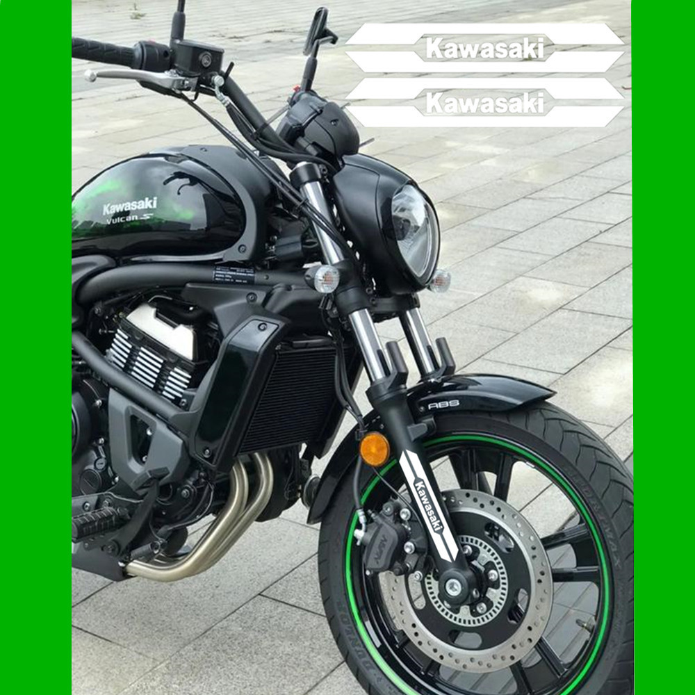 4Pcs KAWASAKI Stickers Motorcycle Shock-absorbing Decals Reflective ...